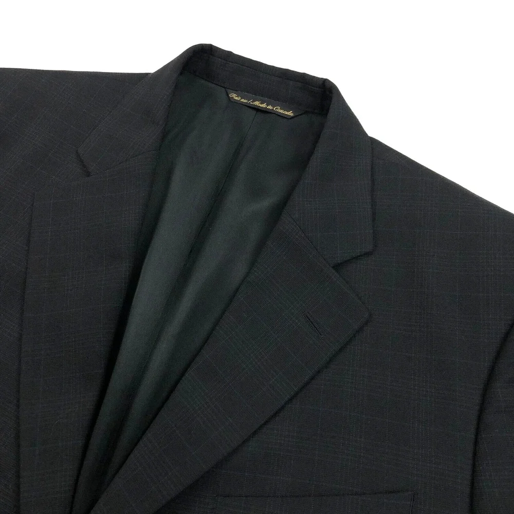 Jack Victor Montreal MINT 42R 100% Wool Three Button Suit Sport Coat Jacket